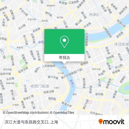 滨江大道与东昌路交叉口地图