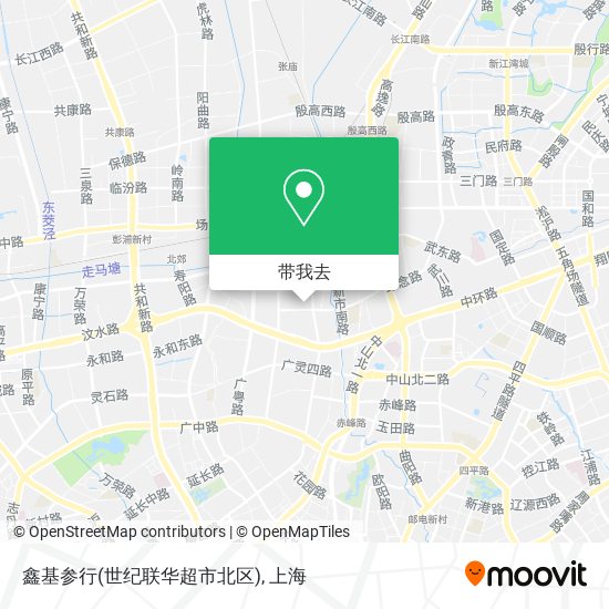 鑫基参行(世纪联华超市北区)地图