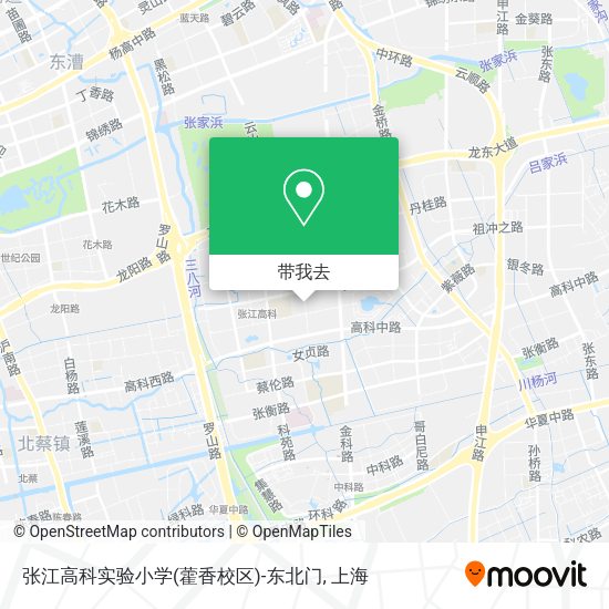 张江高科实验小学(藿香校区)-东北门地图