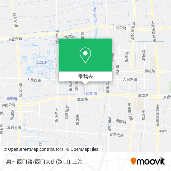 惠南西门路/西门大街(路口)地图