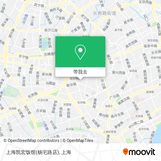 上海凯宏饭馆(杨宅路店)地图