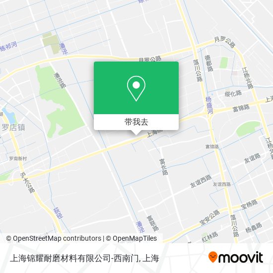 上海锦耀耐磨材料有限公司-西南门地图