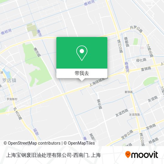 上海宝钢废旧油处理有限公司-西南门地图
