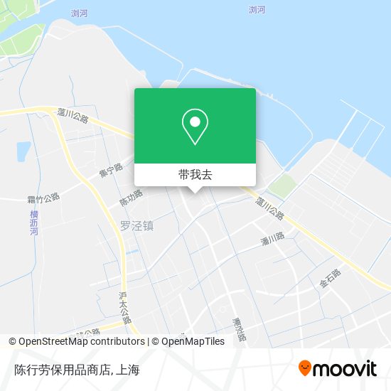 陈行劳保用品商店地图