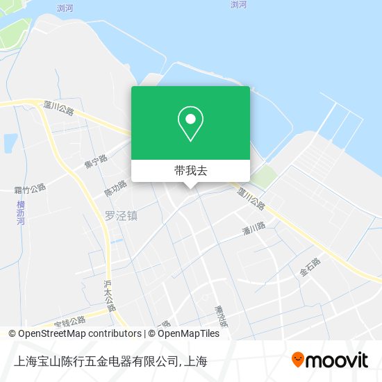 上海宝山陈行五金电器有限公司地图