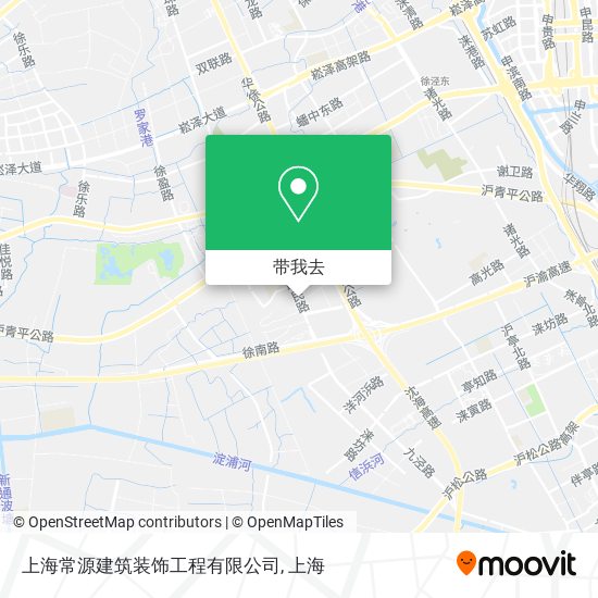 上海常源建筑装饰工程有限公司地图