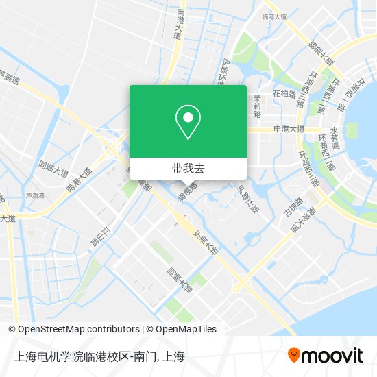 上海电机学院临港校区-南门地图