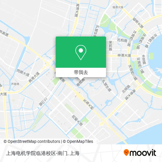 上海电机学院临港校区-南门地图
