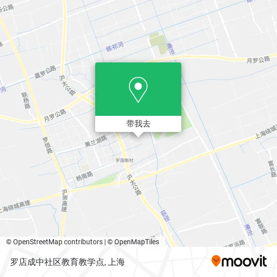 罗店成中社区教育教学点地图