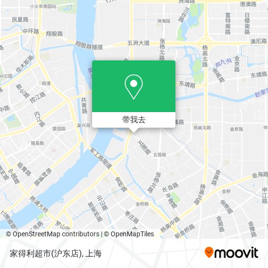 家得利超市(沪东店)地图
