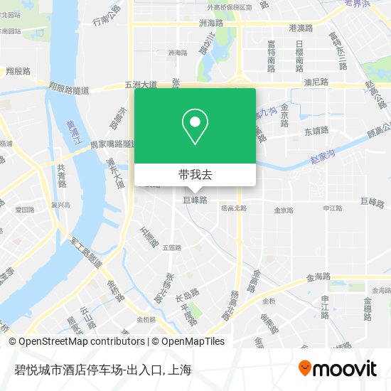 碧悦城市酒店停车场-出入口地图