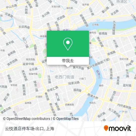 云悦酒店停车场-出口地图