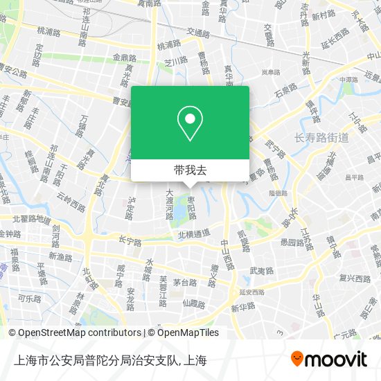 上海市公安局普陀分局治安支队地图