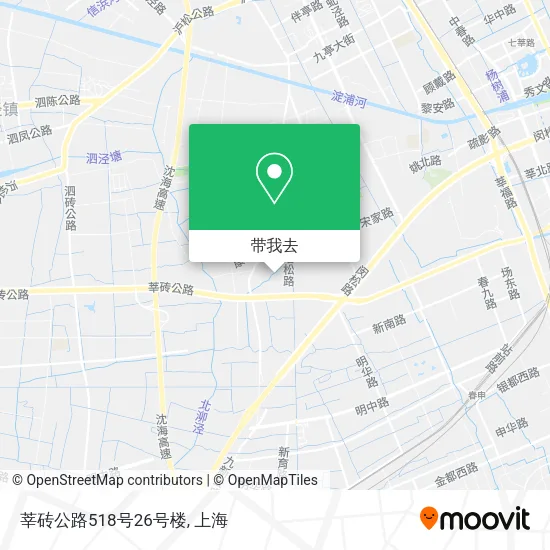 莘砖公路518号26号楼地图