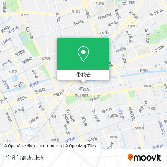 宇凡门窗店地图