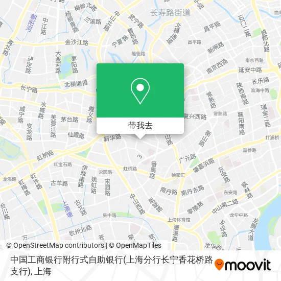 中国工商银行附行式自助银行(上海分行长宁香花桥路支行)地图