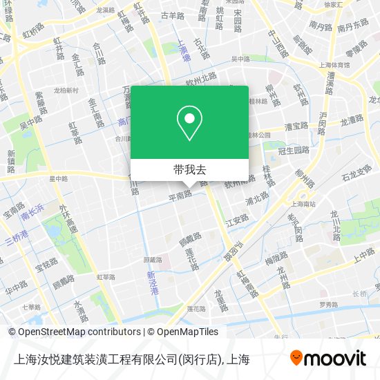 上海汝悦建筑装潢工程有限公司(闵行店)地图