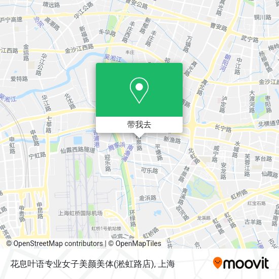 花息叶语专业女子美颜美体(淞虹路店)地图