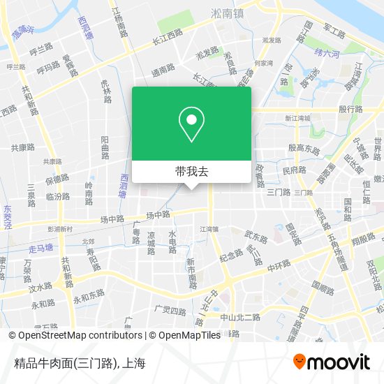 精品牛肉面(三门路)地图