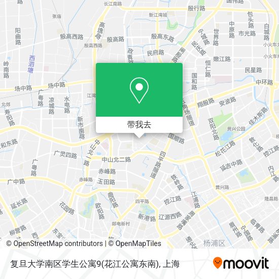 复旦大学南区学生公寓9(花江公寓东南)地图
