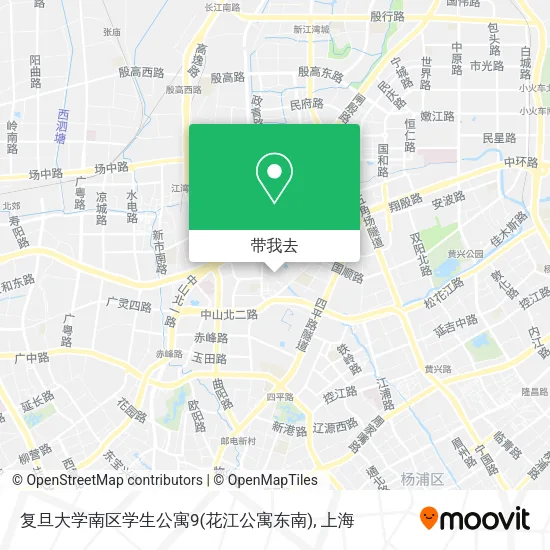 复旦大学南区学生公寓9(花江公寓东南)地图