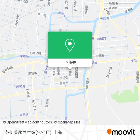 芬伊美颜养生馆(朱泾店)地图