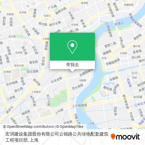 宏润建设集团股份有限公司云锦路公共绿地配套建筑工程项目部地图