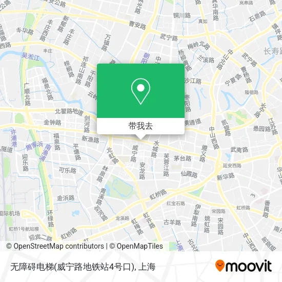无障碍电梯(威宁路地铁站4号口)地图