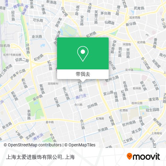 上海太爱进服饰有限公司地图