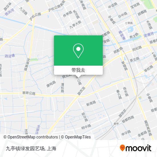 九亭镇绿发园艺场地图
