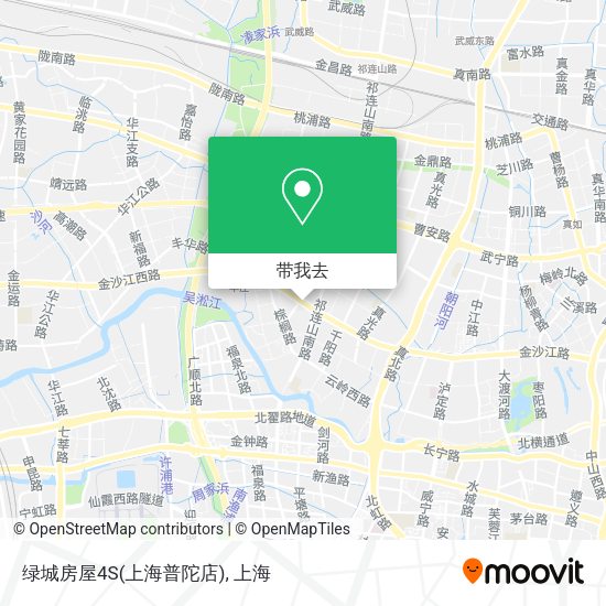 绿城房屋4S(上海普陀店)地图
