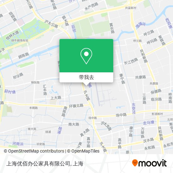 上海优佰办公家具有限公司地图