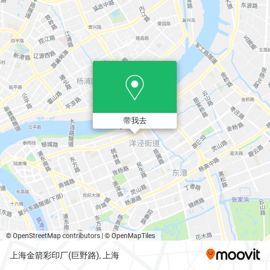 上海金箭彩印厂(巨野路)地图