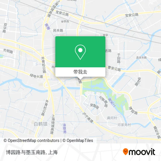 博园路与墨玉南路地图