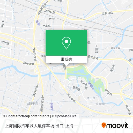 上海国际汽车城大厦停车场-出口地图