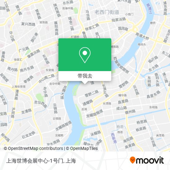 上海世博会展中心-1号门地图