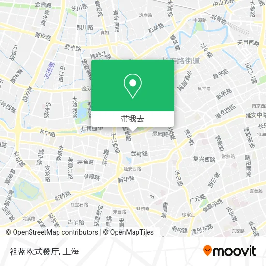 祖蓝欧式餐厅地图