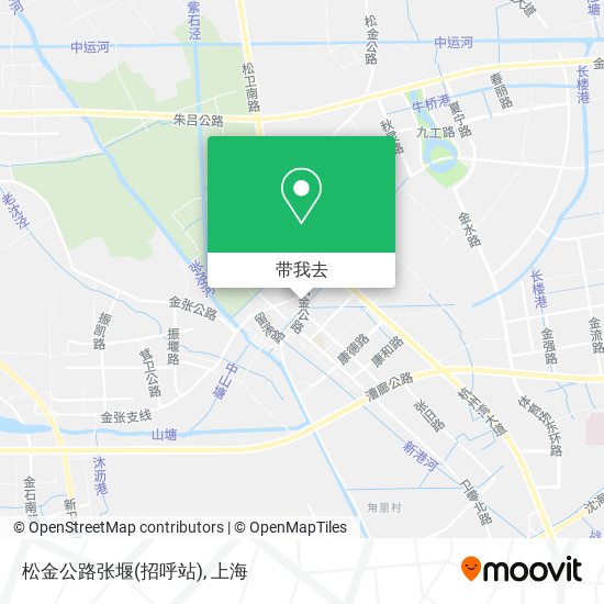 松金公路张堰(招呼站)地图