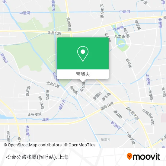松金公路张堰(招呼站)地图