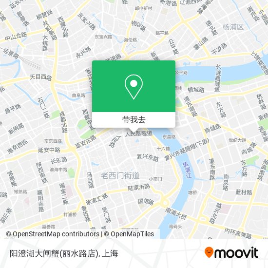 阳澄湖大闸蟹(丽水路店)地图