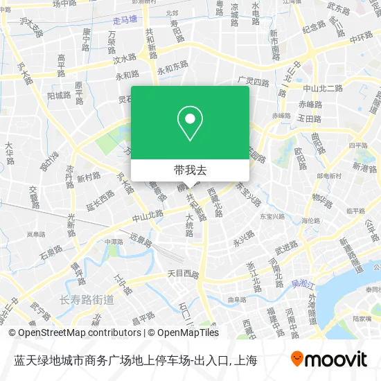 蓝天绿地城市商务广场地上停车场-出入口地图