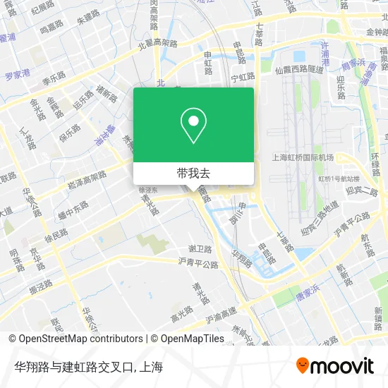 华翔路与建虹路交叉口地图