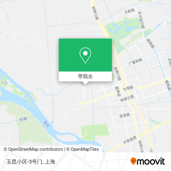 玉昆小区-3号门地图