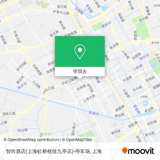 智尚酒店(上海虹桥枢纽九亭店)-停车场地图