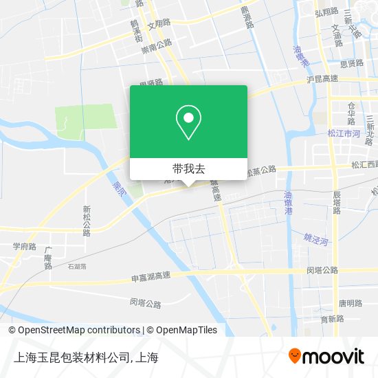 上海玉昆包装材料公司地图