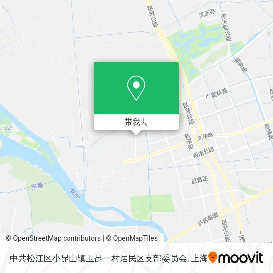 中共松江区小昆山镇玉昆一村居民区支部委员会地图