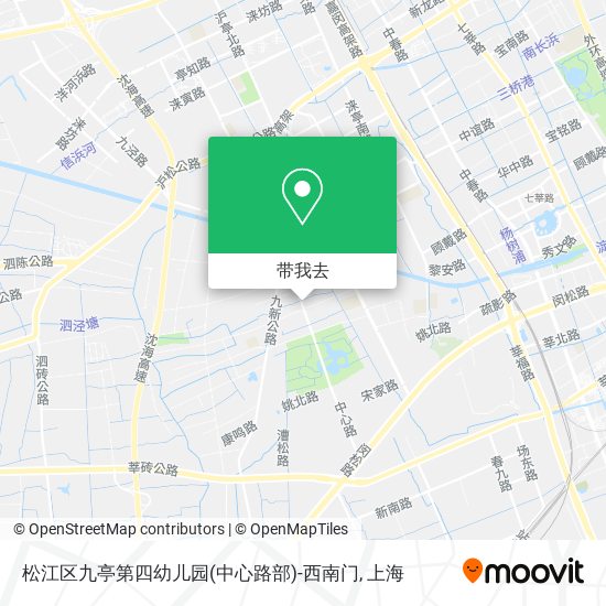 松江区九亭第四幼儿园(中心路部)-西南门地图