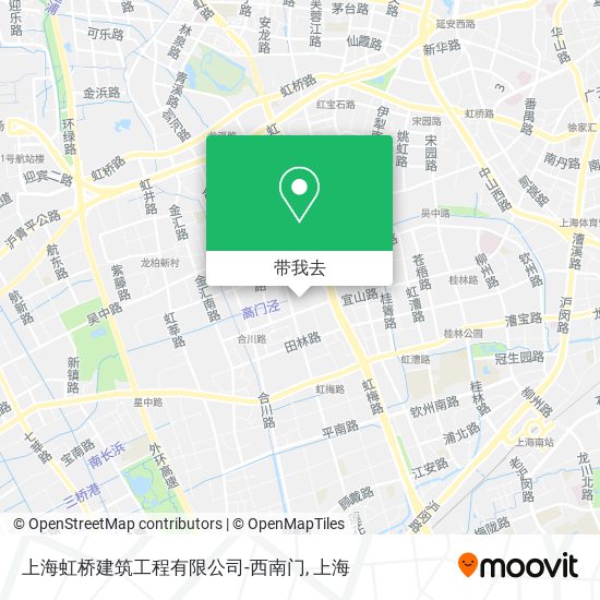 上海虹桥建筑工程有限公司-西南门地图