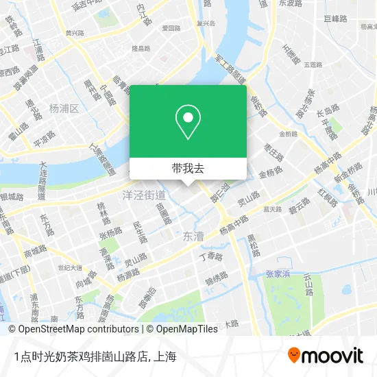 1点时光奶茶鸡排崮山路店地图