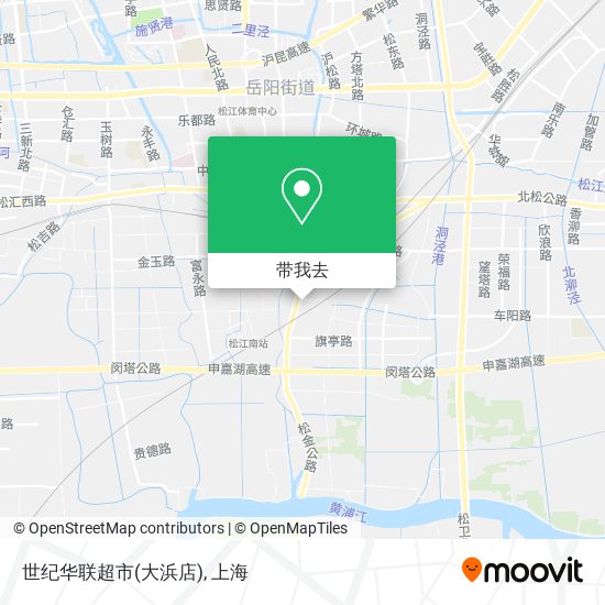 世纪华联超市(大浜店)地图